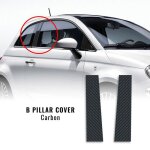 Stickers - fiat - 500 abarth - carbone - rsistant aux rayures - facile  appliquer