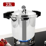 Autocuiseur de 23 l avec manom�tre 100 kpa soupape de s�curit� antid�flagrante compatible avec les plaques ...