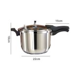Autocuiseur 5l - cocotte minute - autocuiseur inoxydable - �paissi - 22cm fond - antid�flagrant - cuisini�res ...