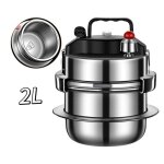 Autocuiseur acier inoxydable 304 - 2l - autocuiseur portable - �paissi - 12. 5cm fond - antid�flagrant ...