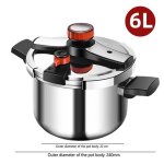 Autocuiseur - cocotte minute - 2 niveaux de pression - inox - 6l - rapide - antid�flagrant - grande capacit� ...