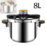 Autocuiseur multifonctionnel en acier inoxydable 8l antid�flagrant avec soupape de s�curit� pour plaques ...