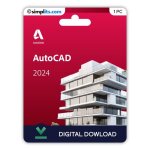 Autodesk autocad 2024 - activation perp�tuelle - � t�l�charger - 1 pc - non compatible mac