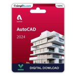 Autodesk autocad 2024 (mac) - activation perp�tuelle - � t�l�charger - 1 mac - non compatible windows ...