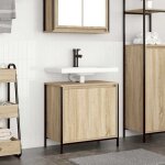Automne / hiver brun meuble de salle de bain lavabo ch�ne sonoma 60x345x60cm - hauteur:60cm dec3896939 ...