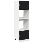 Automne / hiverarmoire bas de cuisine colonne cuisine - armoire � micro - ondes riga ch�ne noir 60 x ...