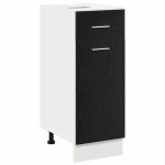 Automne / hiverarmoire bas de cuisine colonne cuisine - armoire de tiroir inf�rieure ch�ne noir 30 x ...