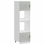 Automne / hiverarmoires de four - armoire bas de cuisine colonne cuisine - 2 pi�ces lucca bois ding�nierie ...