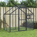 Automne / hivervoli�re anthracite 179x100x185cm aluminium - hauteur:185cm - grande taille &fr 922634