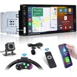 Autoradio 1 din 6. 86avec carplay / android auto sans filcran tactile hdbluetoothcommande vocaleswc ...
