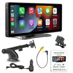 Autoradio de 1026 pouces avec cam�ra de recul support sans fil pour tableau de bord carplay et st�r�o ...