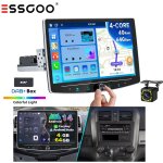 Autoradio 1din - essgoo - android 14 - �cran 10 rotatif - carplay - wifi - gps - dab