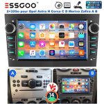 Autoradio 2 din apple carplay 2go + 32go - essgoo - pour opel astra h vectra c zafira - cran tactile ...