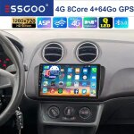 Autoradio 2 din - essgoo - android 14 - 9 pouces - carplay - seat ibiza mk 4 iv 6j 2009 - 2013