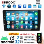 Autoradio 2 din - essgoo - android 15. 0 - 9 - carplay - peugeot 407 2004 - 2011