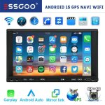 Autoradio 2 din - essgoo - android 15 - 4go + 64go - cran 7 - carplay - bluetooth - camra