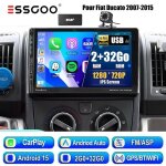 Autoradio 2 din - essgoo - dab + - cran 9 - carplay - android auto - fiat ducato / peugeot boxer
