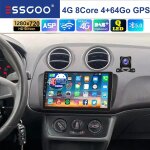 Autoradio 9 pouces - essgoo - android octa - core - 6 + 128 go - seat ibiza mk 4 iv 6j 2009 - 2013