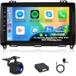 Autoradio android 13 [2 + 64g] mercedes benz classe a / b / v sprinter 9 avec carplay & android auto
