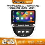 Awesafe autoradio android 13 pour peugeot 107 toyota aygo citroen c1 2go + 64go 10 Écran avec boutons ... Awesafe autoradio android 13 pour peugeot 107 toyota aygo citroen c1 2go + 64go 10 Écran avec boutons ...