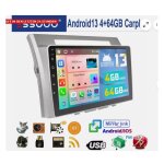 Autoradio android 14 9 pouces 4go + 64go pour toyota verso 2003 - 2009 carplay / android auto sans fil ...
