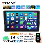 Autoradio android 14 - essgoo - 6go + 128go - carplay - ford transit / focus / fiesta / kuga