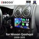 Autoradio android 14 - essgoo - 9 - nissan qashqai j10 - carplay gps wifi rds