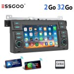 Autoradio android 14 - essgoo - bmw e46 - 7 pouces - 2go + 32go - carplay sans fil