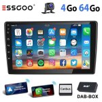 Autoradio android 15 - essgoo - 4 + 64g - �cran 9 - carplay - bluetooth - peugeot 407