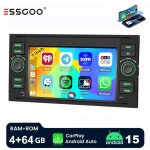 Autoradio android 15 - essgoo - 7 pouces - 4go + 64go - ford transit mk7 - carplay - android auto