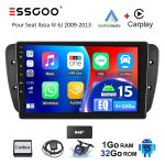Autoradio android 15 - essgoo - 9 cran tactile - dab - carplay - pour seat ibiza mk 4 iv 6j 2009 - 2013 ...