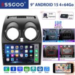 Autoradio android 15 - essgoo - 9 - nissan qashqai j10 - carplay - bt - gps - cam�ra de recul
