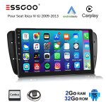 Autoradio android 15 - essgoo - 9 pouces - carplay - pour seat ibiza mk 4 iv 6j 2009 - 2013 Autoradio android 15 - essgoo - 9 pouces - carplay - pour seat ibiza mk 4 iv 6j 2009 - 2013