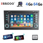 Autoradio android 15 - essgoo - audi a4 b6 / b7 - cran 7 - 4 + 64go - carplay sans fil - gps
