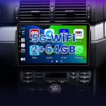 Autoradio android 2 + 64gb 9 pouces pour bmw e46 1999 - 2005 avec carplay et android auto