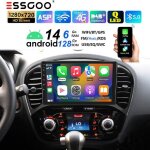 Autoradio android 2 din - essgoo - pour nissan juke f15 2011 - 2016 - android 14 - �cran 9 pouces - 6 ...