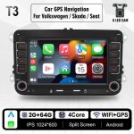 Autoradio android 2din multimdia universel carplay wifi navigation gpspour volkswagen golf 5 6 polo ...