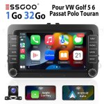 Autoradio android 7 - essgoo - vw polo golf passat - gps & camra de recul