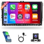 Autoradio android 9pour vw / skoda / seat - [4 + 64g] - carplay sans fildab + gpswifimirror linkbluetoothfm ...
