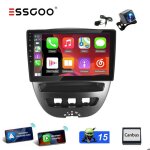 Autoradio android - essgoo - 10 - carplay gps bt - peugeot 107 toyota aygo citroen c1