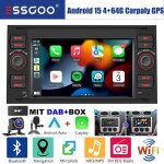 Autoradio android - essgoo - 7 dab 4 + 64go - camra de recul - ford transit mk7
