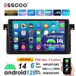 Autoradio android - essgoo - 9 - bmw e46 - 6go + 128go - carplay - bluetooth Autoradio android - essgoo - 9 - bmw e46 - 6go + 128go - carplay - bluetooth