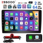 Autoradio android - essgoo - dab + - 9 cran tactile - carplay gps fm wifi - fiat ducato citron jumper ...