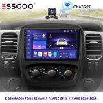 Autoradio android - essgoo - opel vivaro b - 9 - 2 + 32g - carplay / bluetooth / camra