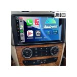 Autoradio android gps 9 pouces android 14 4 + 64g carplay sans fil pour mercedes ml gl 2005 - 2011 cam�ra ...