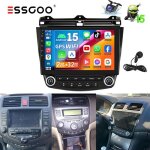 Autoradio android pour honda accord - essgoo - 10 pouces - android 15. 0 - 2 + 32 go - carplay - bluetooth ...