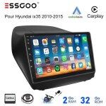 Autoradio android pour hyundai tucson ix35 - essgoo - 9 pouces - android 15 - carplay - android auto ...