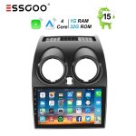 Autoradio android pour nissan qashqai - essgoo - 9 pouces - 1280x720 - carplay - android auto - bluetooth ...