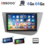 Autoradio android pour seat leon - essgoo - �cran 9 pouces - 4 + 64go - carplay sans fil - cam�ra de ...