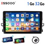 Autoradio android pour toyota auris - essgoo - 9 pouces - �cran tactile ips - 1 go ram - 32 go rom - ...